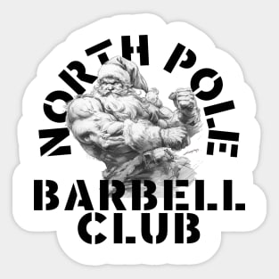 North Pole Barbell Club 4 Sticker